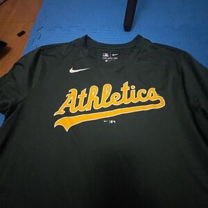 Nike Black Tee with White Logo